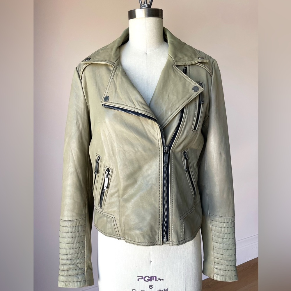 Michael Kors leather Jacket size M/8